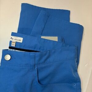 Peter Millar EB66 Mens 34x30 Performance Golf Pants Blue  MS21EB66FB Camo 5 Pkt